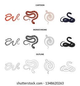 Isolated object of mammal and danger sign. Collection of mammal and medicine stock symbol for web.