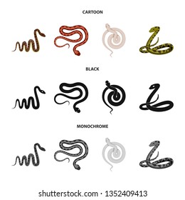 Isolated object of mammal and danger sign. Collection of mammal and medicine stock vector illustration.