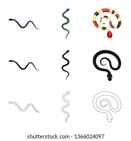 Isolated object of mammal and danger sign. Collection of mammal and medicine stock vector illustration.