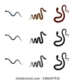 Isolated object of mammal and danger sign. Collection of mammal and medicine stock symbol for web.
