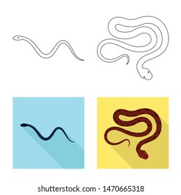 Isolated object of mammal and danger sign. Set of mammal and medicine vector icon for stock.