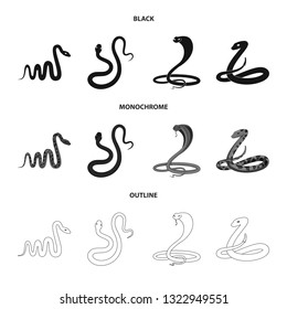 Isolated object of mammal and danger symbol. Collection of mammal and medicine vector icon for stock.