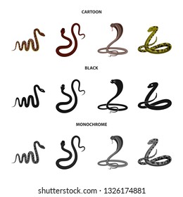Isolated object of mammal and danger symbol. Collection of mammal and medicine vector icon for stock.