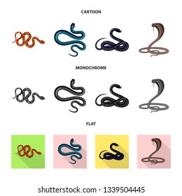 Isolated object of mammal and danger symbol. Set of mammal and medicine vector icon for stock.