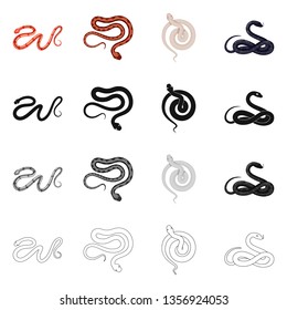 Isolated object of mammal and danger symbol. Collection of mammal and medicine stock vector illustration.