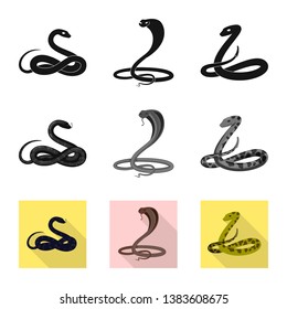 Isolated object of mammal and danger symbol. Set of mammal and medicine stock vector illustration.