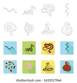 Isolated object of mammal and danger symbol. Collection of mammal and medicine vector icon for stock.