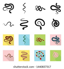 Isolated object of mammal and danger symbol. Collection of mammal and medicine stock symbol for web.