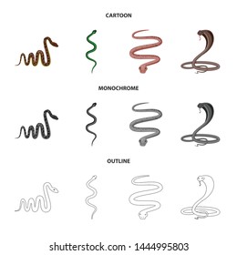 Isolated object of mammal and danger symbol. Collection of mammal and medicine stock symbol for web.