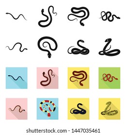 Isolated object of mammal and danger symbol. Set of mammal and medicine stock symbol for web.