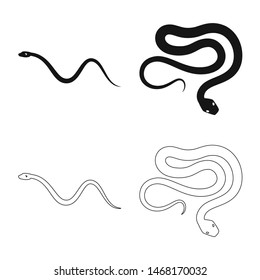 Isolated object of mammal and danger symbol. Set of mammal and medicine stock vector illustration.