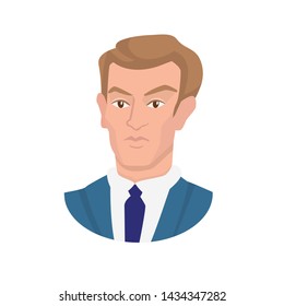 Isolated object of man and businessman logo. Collection of man and face vector icon for stock.