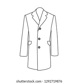 Isolated object of man and clothing icon. Set of man and wear stock symbol for web.