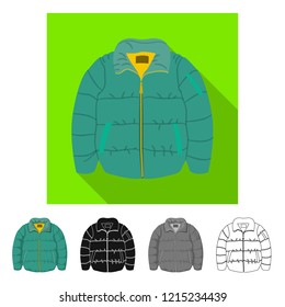Isolated object of man and clothing logo. Collection of man and wear vector icon for stock.