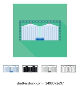 Isolated object of manufactory and busines symbol. Set of manufactory and eco stock vector illustration.