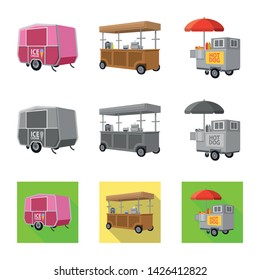 Isolated object of marketing and tent logo. Collection of marketing and outdoor stock symbol for web.