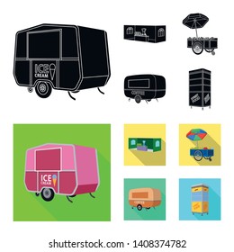 Isolated object of marketing and tent sign. Collection of marketing and outdoor vector icon for stock.