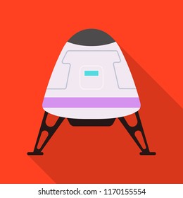 Isolated object of mars and space logo. Collection of mars and planet vector icon for stock.