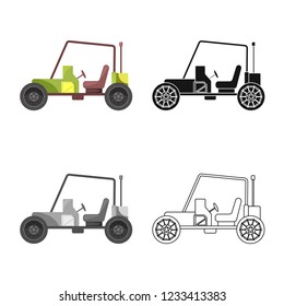 Isolated object of mars and space logo. Set of mars and planet vector icon for stock.