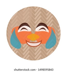 Isolated object of mask and vietnamese symbol. Collection of mask and art stock vector illustration.