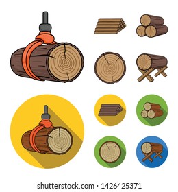 Isolated object of material and cement icon. Set of material and house vector icon for stock.