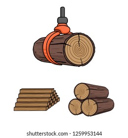 Isolated object of material and cement logo. Collection of material and house vector icon for stock.