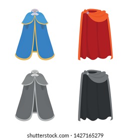 Isolated object of material and clothing logo. Set of material and garment stock vector illustration.