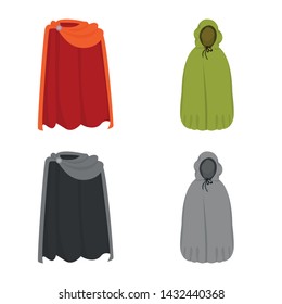 Isolated object of material and clothing logo. Set of material and garment stock symbol for web.