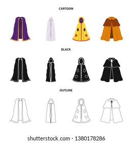 Isolated object of material and clothing sign. Set of material and garment stock vector illustration.