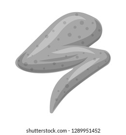 Isolated object of meat and ham logo. Collection of meat and cooking vector icon for stock.