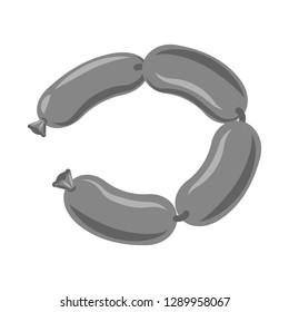 Isolated object of meat and ham logo. Set of meat and cooking stock symbol for web.