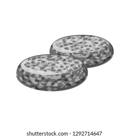 Isolated object of meat and ham symbol. Collection of meat and cooking stock symbol for web.