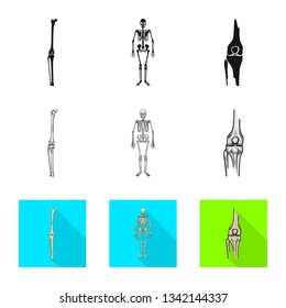 Isolated object of medicine and clinic icon. Set of medicine and medical stock symbol for web.