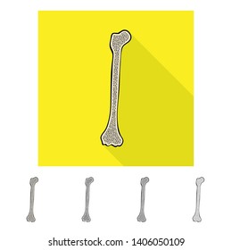 Isolated object of medicine and clinic icon. Collection of medicine and medical stock vector illustration.