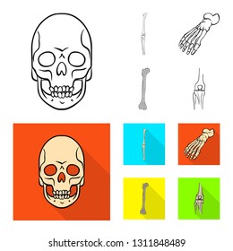 Isolated object of medicine and clinic logo. Collection of medicine and medical stock vector illustration.
