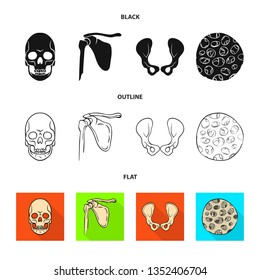 Isolated object of medicine and clinic logo. Set of medicine and medical vector icon for stock.
