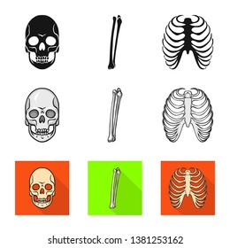 Isolated object of medicine and clinic logo. Set of medicine and medical vector icon for stock.
