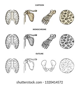 Isolated object of medicine and clinic symbol. Set of medicine and medical stock vector illustration.