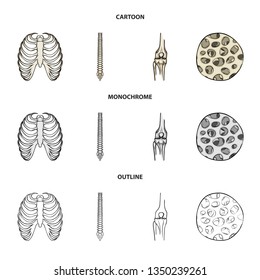 Isolated object of medicine and clinic symbol. Set of medicine and medical vector icon for stock.