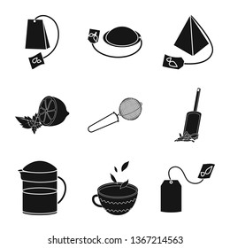 Isolated object of medicine and gradient icon. Set of medicine and natural  stock vector illustration.