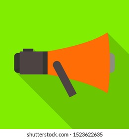 Isolated object of megaphone and warning symbol. Web element of megaphone and scream stock symbol for web.