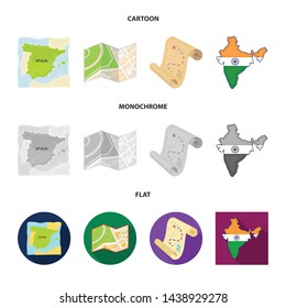 Isolated object of middle and east icon. Collection of middle and country stock vector illustration.