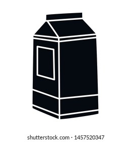 Isolated object of milk and box logo. Collection of milk and package vector icon for stock.