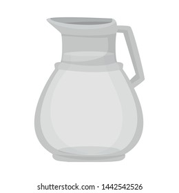 Isolated object of milk and jug sign. Collection of milk and bottle stock symbol for web.