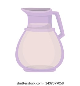 Isolated object of milk and jug symbol. Set of milk and bottle vector icon for stock.