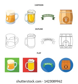 Isolated object of minimal and pint icon. Collection of minimal and craft stock vector illustration.