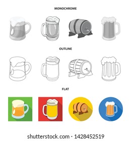 Isolated object of minimal and pint icon. Collection of minimal and craft stock symbol for web.