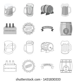 Isolated object of minimal and pint icon. Collection of minimal and craft vector icon for stock.