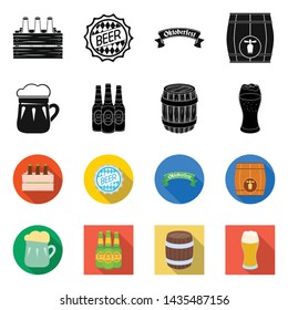 Isolated object of minimal and pint icon. Collection of minimal and craft vector icon for stock.