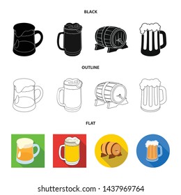 Isolated object of minimal and pint icon. Collection of minimal and craft stock symbol for web.